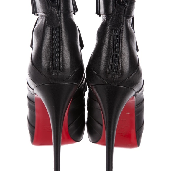 Christian Louboutin Nitoinimoi 120 Bandage Leather strappy Ankle Boot - size 40 - Picture 4 of 5